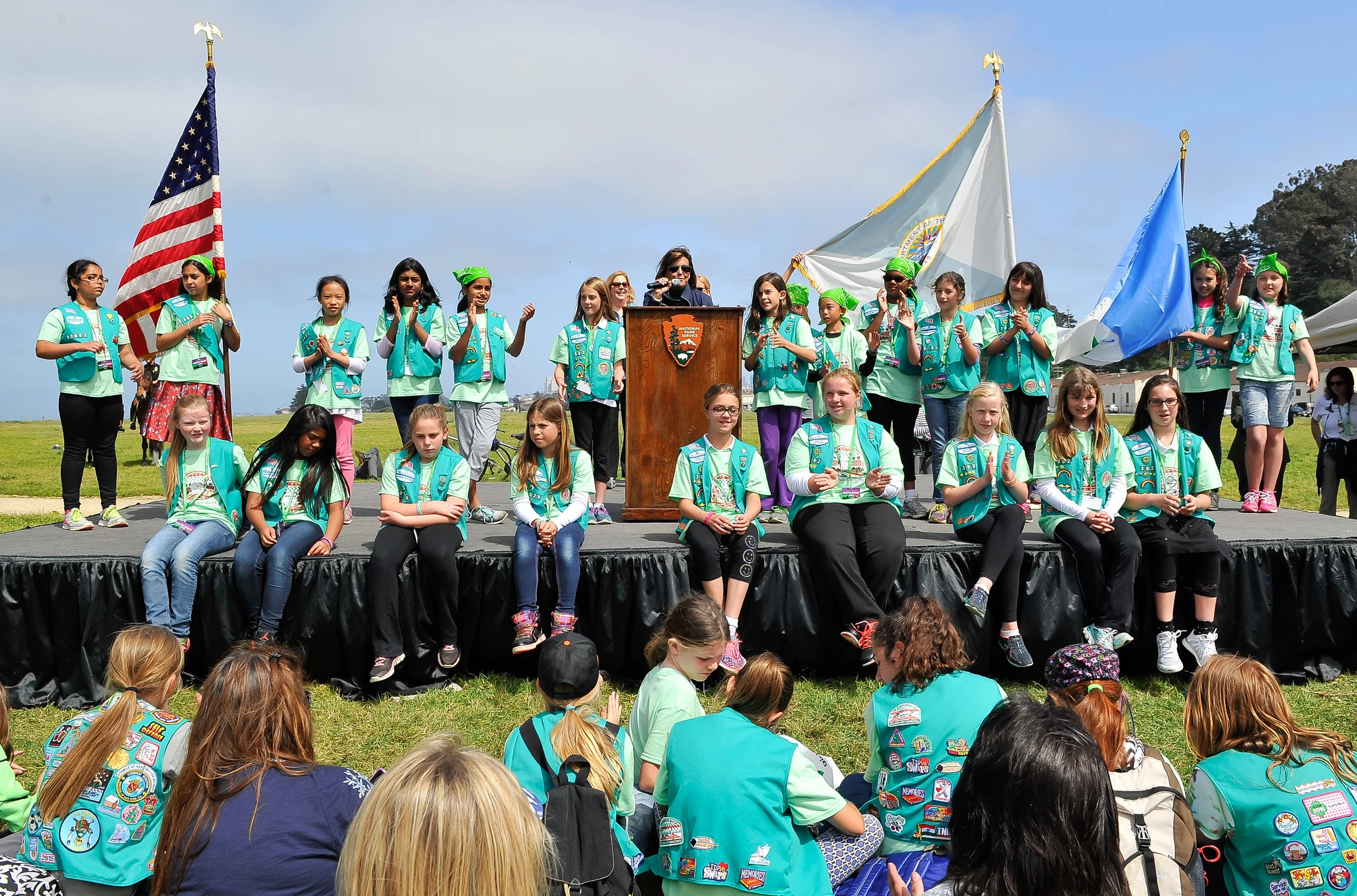 Boy Scouts Welcoming Girl Scouts